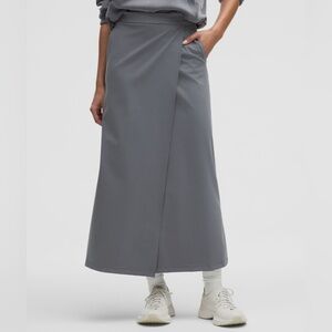 Lululemon Athletica Gray Maxi Skirt